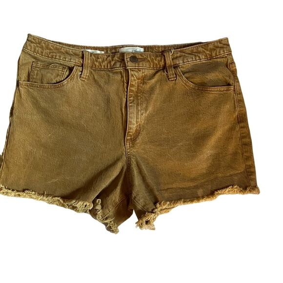 Universal Threads Camel Brown Jean Shorts for Women 14 - Picture 1 of 6